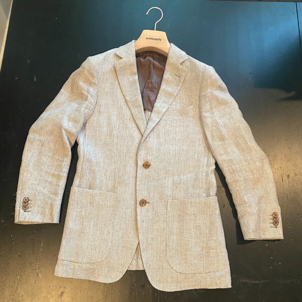 Suit Supply Wool Linen Mens Jacket Blazer